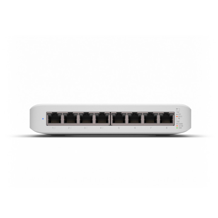Ubiquiti UniFi Switch Lite 8 PoE Gerido L2 Gigabit Ethernet (10 100 1000) Power over Ethernet (PoE) Branco