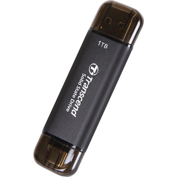 SSD Externo USB Type C & Type A TRANSCEND 1TB Portable ESD310C