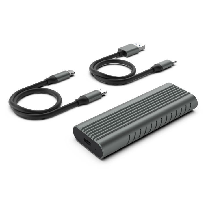 Ewent EW7025 Caixa para Discos Rígidos Compartimento SSD Cinzento M.2