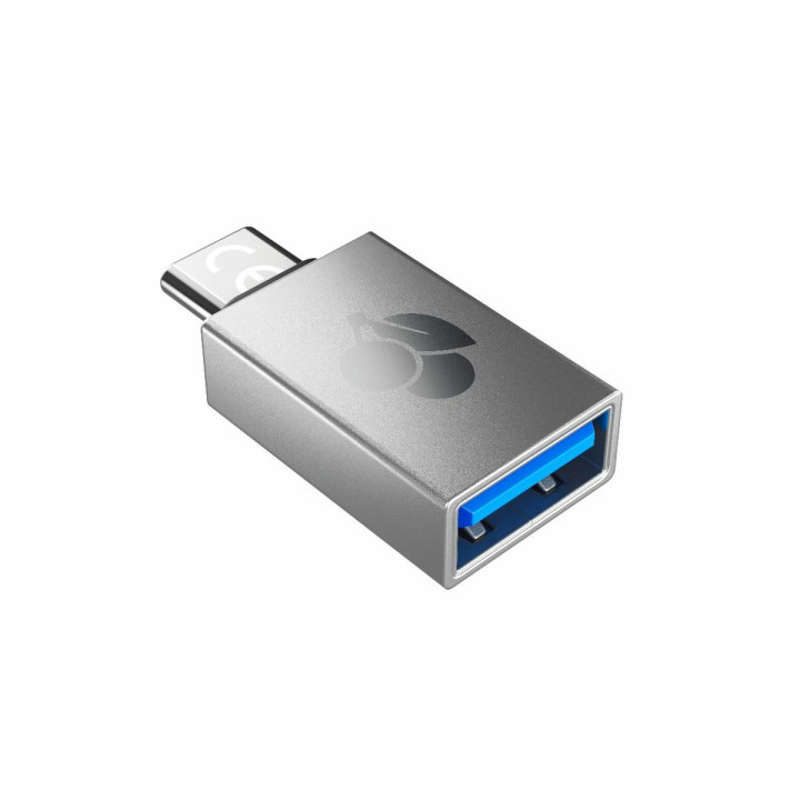 CHERRY 61710036 adaptador para cabos USB-A USB-C Prateado