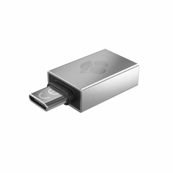 CHERRY 61710036 adaptador para cabos USB-A USB-C Prateado