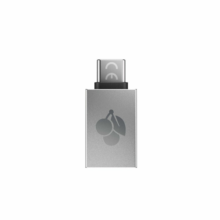 CHERRY 61710036 adaptador para cabos USB-A USB-C Prateado