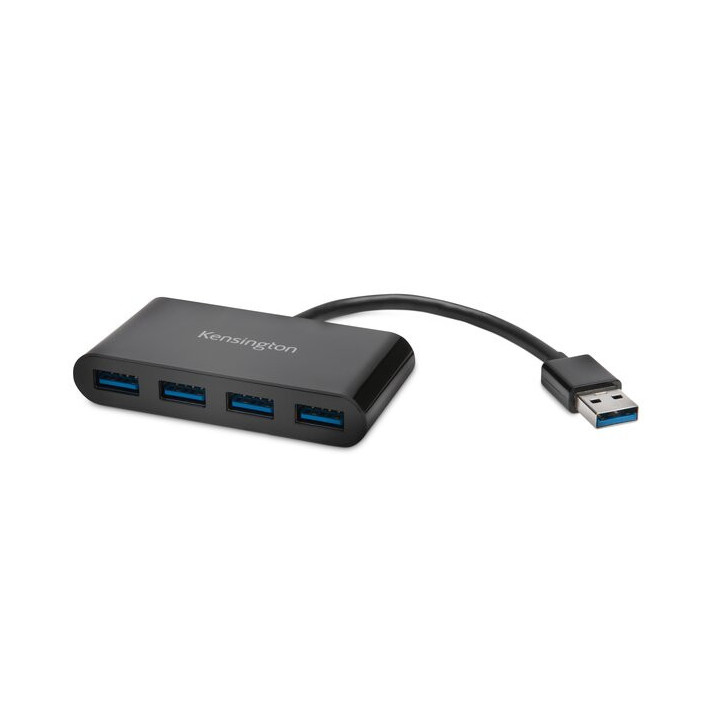 Kensington UH4000 Concentrador USB 3.0 de 4 portas — Preto