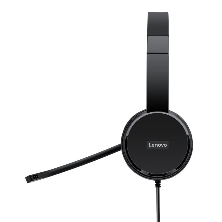 Lenovo 4XD0X88524 auscultador Auscultadores Com fios Fita de cabeça Escritório Call center Preto