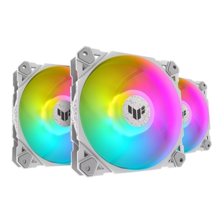 Ventoinha Asus TUF Gaming TF120 ARGB White Edition Pack de 3