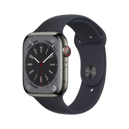 Apple Watch Series 8 OLED 45 mm Digital 396 x 484 pixels Ecrã táctil 4G Grafite Wi-Fi GPS