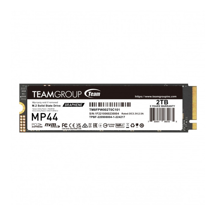 Team Group MP44 M.2 2 TB PCI Express 4.0 NVMe