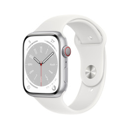 Apple Watch Series 8 OLED 45 mm Digital 396 x 484 pixels Ecrã táctil 4G Prateado Wi-Fi GPS