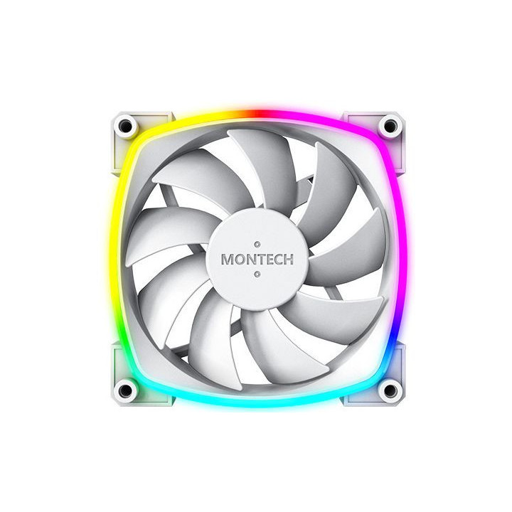 Ventoinha Montech AX120 PWM ARGB PWM 120mm Branco