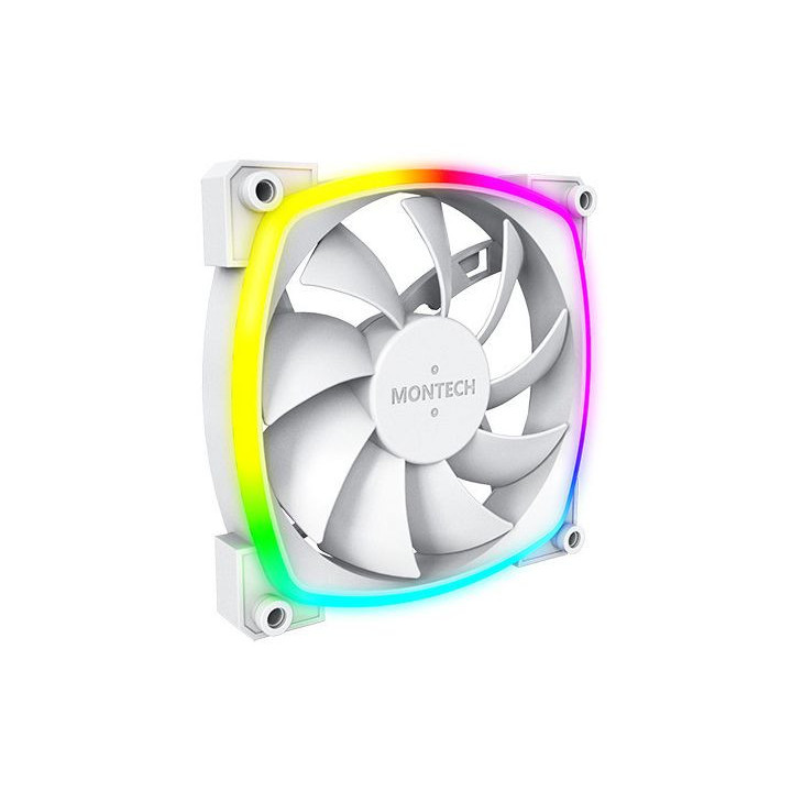Ventoinha Montech AX120 PWM ARGB PWM 120mm Branco