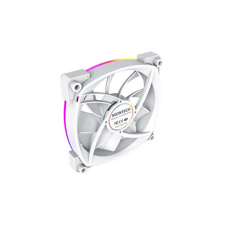 Ventoinha Montech AX120 PWM ARGB PWM 120mm Branco