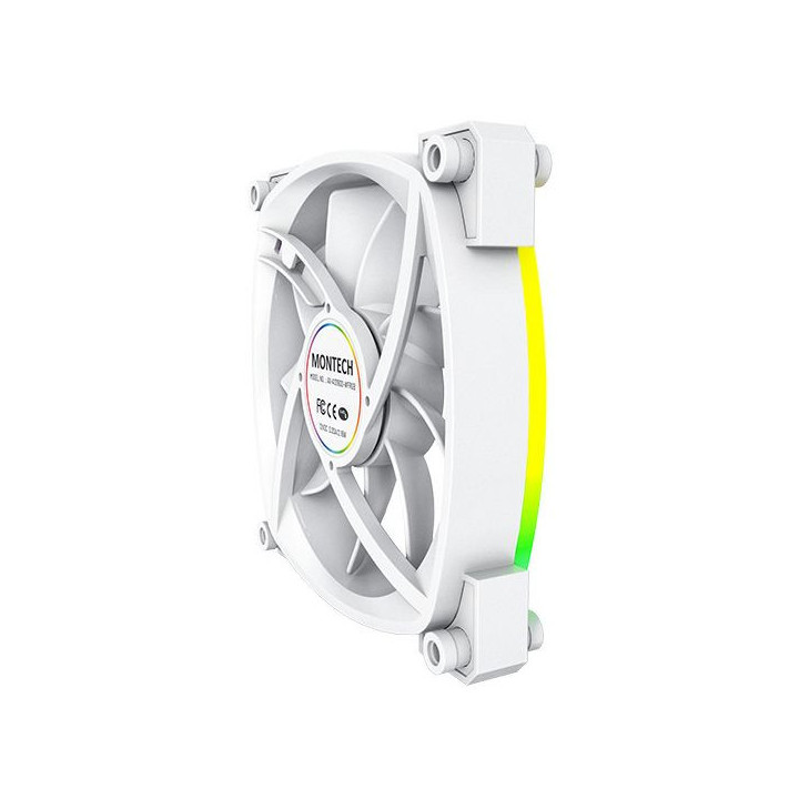 Ventoinha Montech AX120 PWM ARGB PWM 120mm Branco