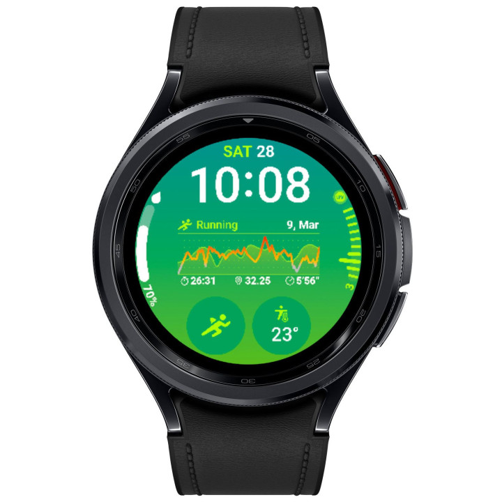 Samsung Galaxy Watch6 Classic SM-R965F 3,81 cm (1.5") Super AMOLED 47 mm Digital 480 x 480 pixels Ecrã táctil 4G Preto Wi-Fi GPS