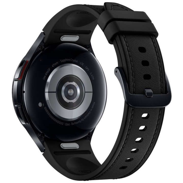 Samsung Galaxy Watch6 Classic SM-R965F 3,81 cm (1.5") Super AMOLED 47 mm Digital 480 x 480 pixels Ecrã táctil 4G Preto Wi-Fi GPS