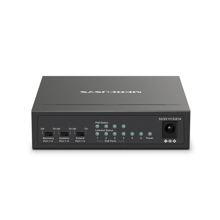 Mercusys MS106LP switch de rede Gerido Fast Ethernet (10 100) Power over Ethernet (PoE) Preto