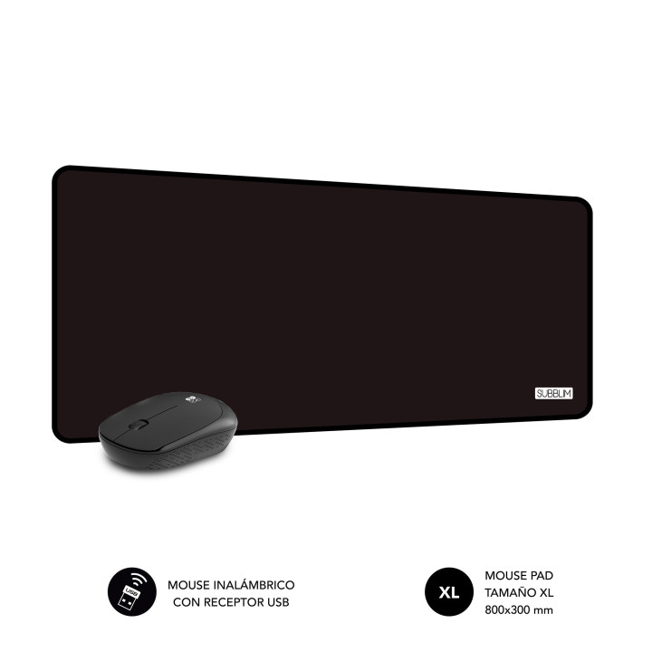 SUBBLIM SUBMP-03HP001 tapete de rato Preto