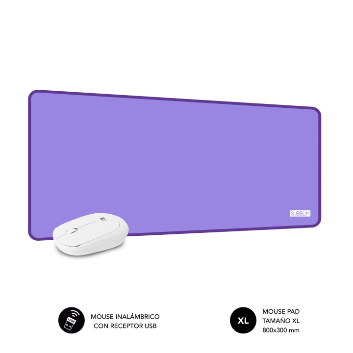 SUBBLIM SUBMP-03HP002 tapete de rato Roxo