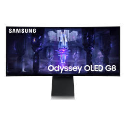 Samsung Odyssey Neo G8 LS34BG850SUXEN monitor de ecrã 86,4 cm (34") 3440 x 1440 pixels UltraWide Quad HD OLED Prateado