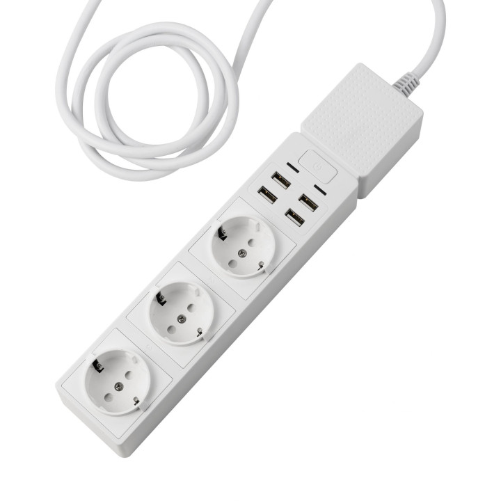Edimax SP-1123WT extensão elétrica 1,5 m 3 tomada(s) CA Interior Branco
