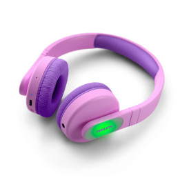 Philips TAK4206PK 00 auscultador Auscultadores Com fios e sem fios Fita de cabeça USB Type-C Bluetooth Rosa