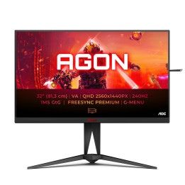 AOC AGON 5 AG325QZN EU LED display 80 cm (31.5") 2560 x 1440 pixels Quad HD Preto