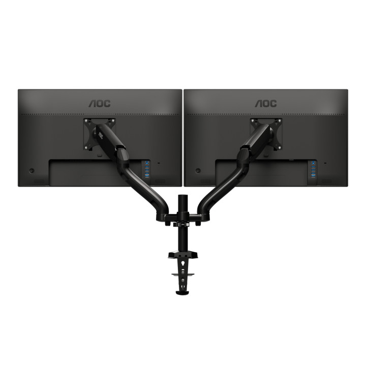 AOC AD110D0 Dual Arm 81,3 cm (32") Preto Secretária