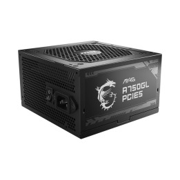 MSI MAG A750GL PCIE5 fonte de alimentação 750 W 20+4 pin ATX ATX Preto