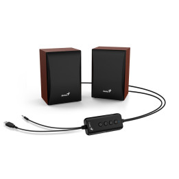 Colunas de som SP-HF380BT BLUETOOTH Wood Speakers USB-powered
