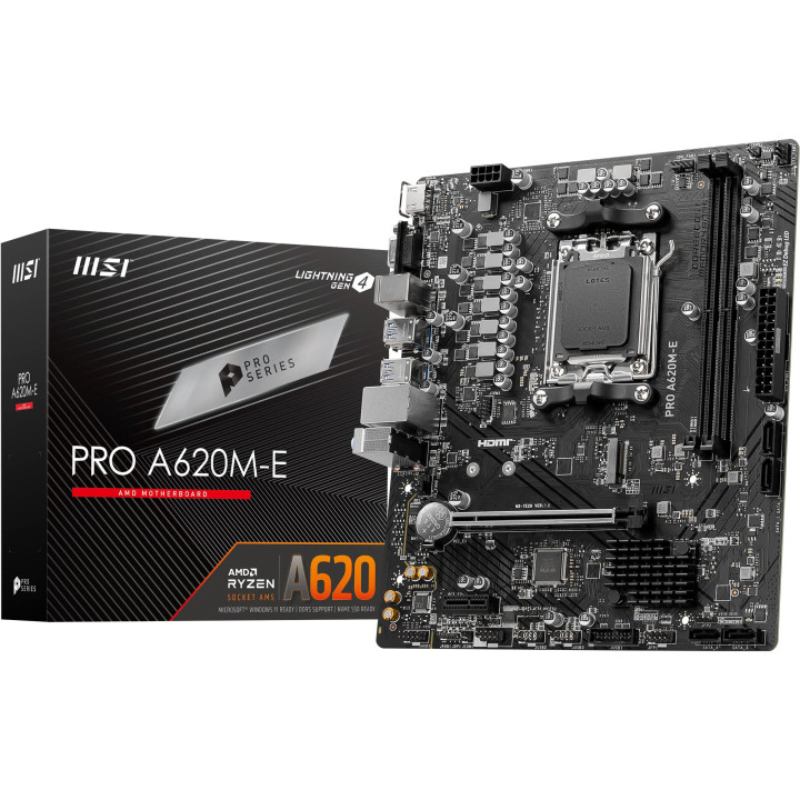 Motherboard MSI PRO A620M-E AMD A620 AM5 Micro ATX