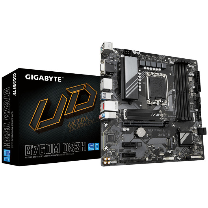 Motherboard Gigabyte B760M DS3H Intel B760 LGA 1700 micro ATX