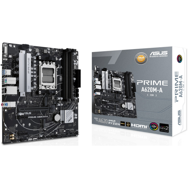 Motherboard ASUS PRIME A620M-A-CSM AMD A620 AM5 micro ATX