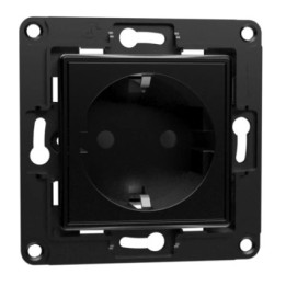 Tomada Shelly Wall Socket EU Preto