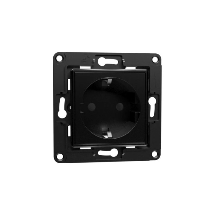 Tomada Shelly Wall Socket EU Preto