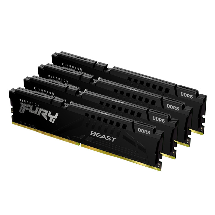 Kingston Technology FURY Beast Black XMP módulo de memória 128 GB 4 x 32 GB DDR5 5200 MHz