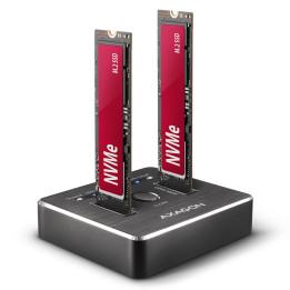 CLONE DUAL SDD Dock Station AXAGON ADSA-M2C USB-C 3.2 Gen2 - 2x NVMe