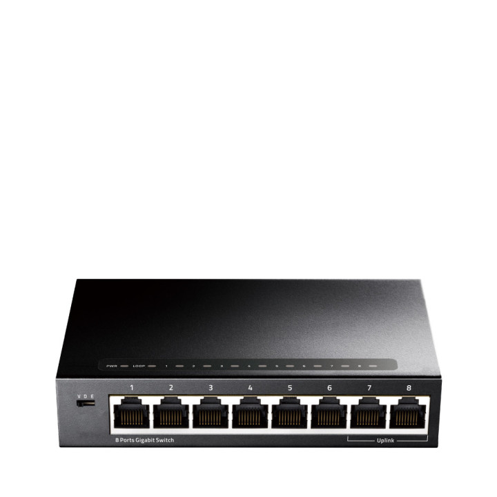 Cudy GS108 switch de rede Gigabit Ethernet (10 100 1000) Preto