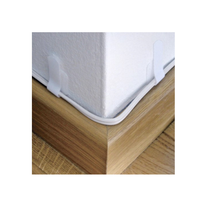 Label-the-cable WALL tira para atar cabos Velcro Branco 10 unidade(s)