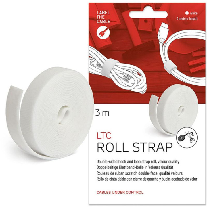 Abraçadeiras LTC Basic Branco 3m
