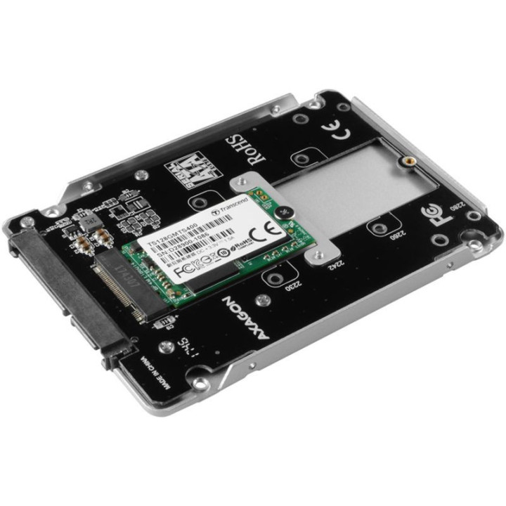 Caixa Interna AXAGON RSS-M2SD SATA 2.5" para NGFF M.2 SSD Aluminio Silver