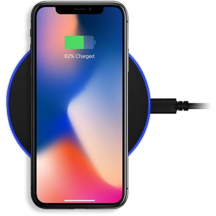 Carregador Wireless AXAGON WDC-P10T Qi 5 / 7.5 / 10W micro-USB