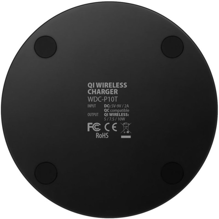 Carregador Wireless AXAGON WDC-P10T Qi 5 / 7.5 / 10W micro-USB