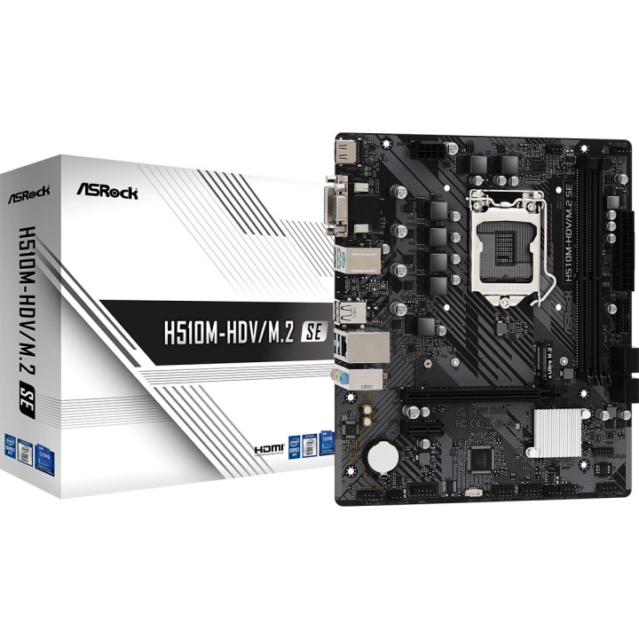 Asrock H510M-HDV M.2 SE Intel H470 LGA 1200 (Socket H5) micro ATX