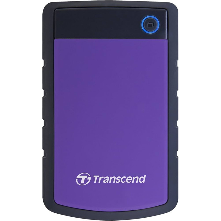 Disco Externo Transcend StoreJet 25H3 4TB USB 3.0 Preto, Roxo
