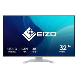 EIZO FlexScan EV3240X-WT monitor de ecrã 80 cm (31.5") 3840 x 2160 pixels 4K Ultra HD LCD Branco