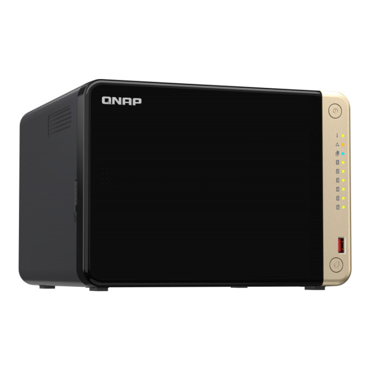 QNAP TS-664 NAS Tower Ethernet LAN Preto N5095