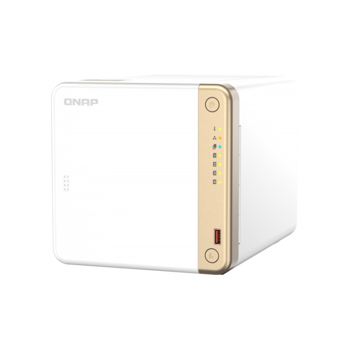 QNAP TS-462-2G servidor NAS e de armazenamento Tower Ethernet LAN Branco N4505