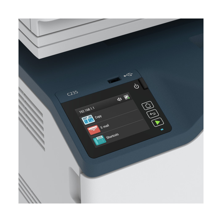 Xerox C235 A4 22ppm Sem fios Cópia Impressão Digitalização Fax PS3 PCL5e 6 ADF 2 bandejas Total 251 folhas