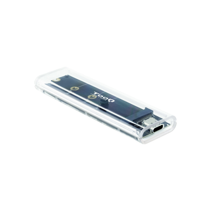TooQ TQE-2200 Caixa para Discos Rígidos Compartimento SSD Transparente M.2