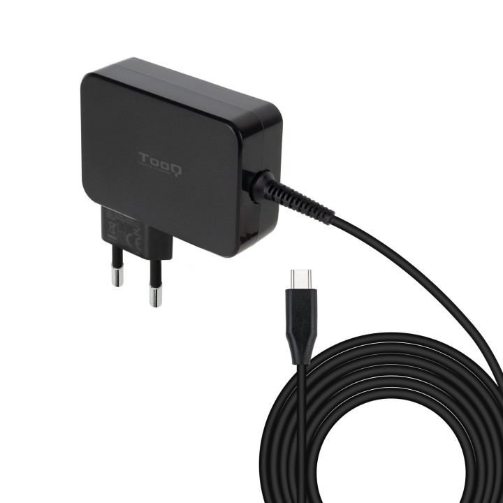 TooQ TQLC-USBCGAN90PD carregador de dispositivos móveis Computador portátil Preto AC Interior