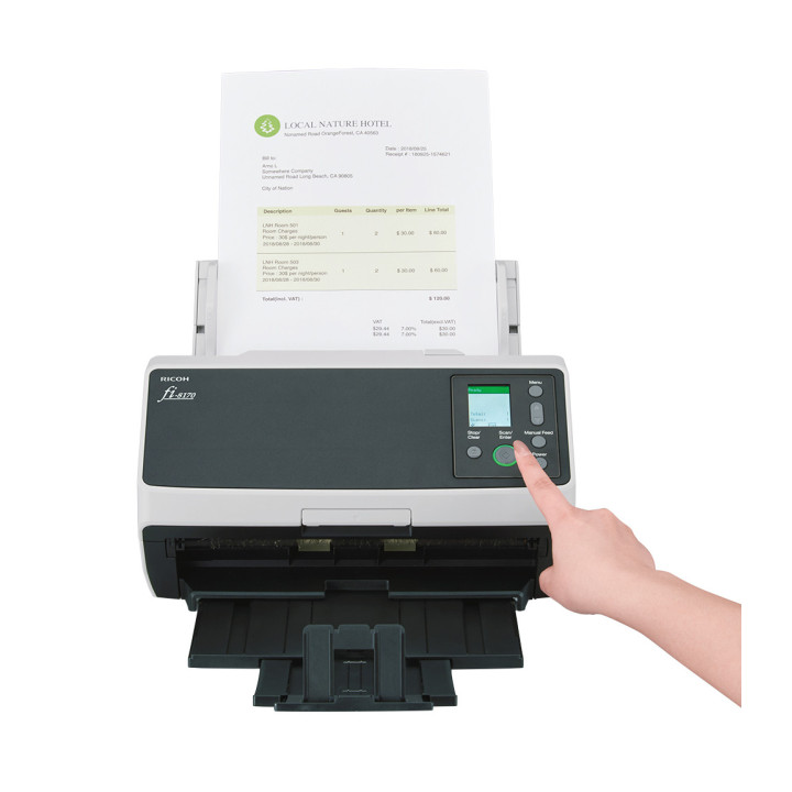 Fujitsu fi-8170 ADF + scanner de alimentação manual 600 x 600 DPI A4